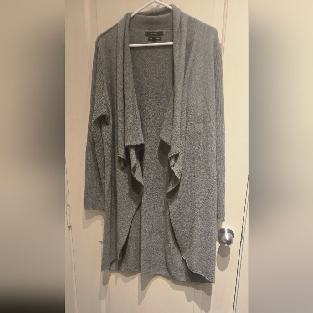 Tahari 100% Cashmere  Open Front Cardigan Sweater